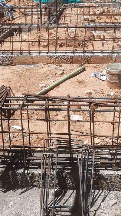 Rebar work for Plinth beam