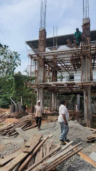 An OH water tank work is progressing