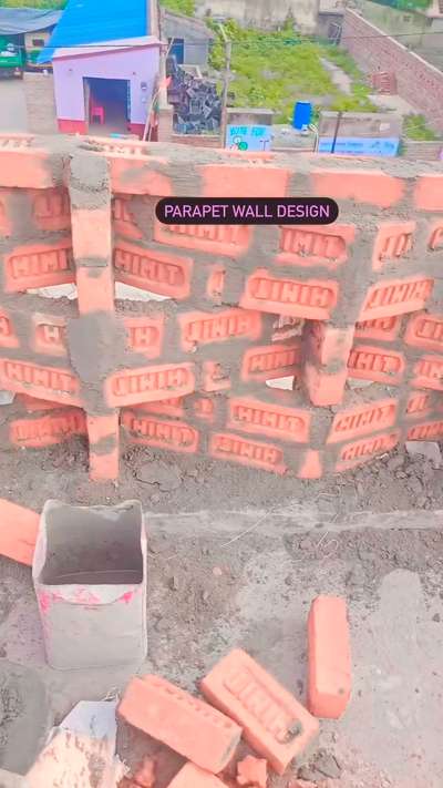 #parapetwall  #parafit  #wall  #WallDesigns  #brick  #design  #labour