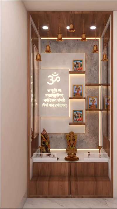 Pooja room interior design 
 #InteriorDesigner 
#Poojaroom