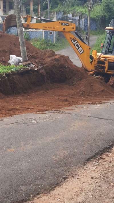 New site , Clearing & levelling , earth work excavation  for compoundwall