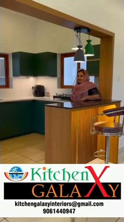 Home Interior #homesweethome  #InteriorDesigner  #Designs  #ModularKitchen  #KitchenIdeas  # #gshapekitchen  #breakfastcounter  #WALL_PANELLING  #tallunit  #baywindow