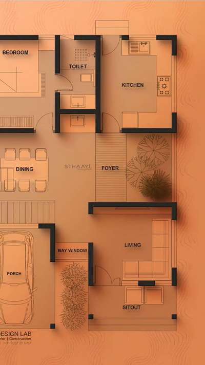 Smart Living on Just 3.5 Cents!
This home plan is a brilliant example of optimized space design, featuring a welcoming sit-out, elegant living area, modern kitchen, dining space, and a cozy bedroom – all arranged with smart zoning for maximum efficiency. A peaceful courtyard near the foyer brings in natural light and serenity. Thoughtful elements like a bay window, private entry foyer, and covered porch enhance both aesthetic and functional value.

Follow @sthaayi_design_lab for more inspired architecture

#CompactHome #SpaceSavingDesign #KeralaHomes #HomeDesignIdeas #CourtyardHouse #UrbanHomeDesign #ModernIndianHomes #SmallPlotBigDesign #ArchitecturalDesign #FloorPlanInspiration #VastuHome #FirstFloorPlan #sthaayidesignlab