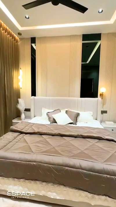 Luxury Bed Room ##ESPACEInteriors #InteriorDesignerIndia #KeralaInteriors #HomeMakeover #InteriorTrends2025 #CustomDesign #designyourspace