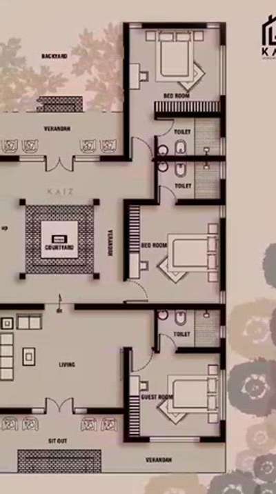 Traditional house plan🏡
4BHK
2340 sqft