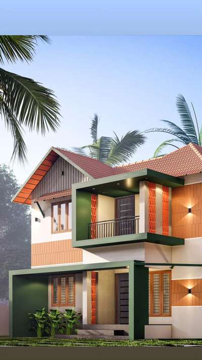 Exterior 3D design 

3BHK - 1600 Sqft  
Location: Palakkad 

 #exterior_Work #home3ddesigns #exteriorelevation