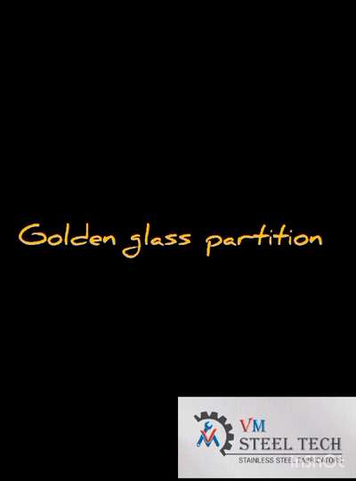 golden glass partition