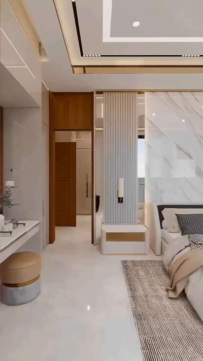 false ceiling and wardrobe Work with 
2 bhk flat  #WardrobeIdeas