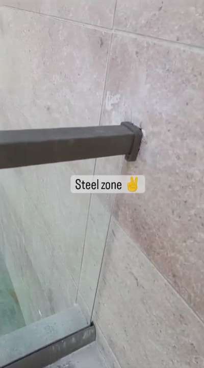 Aluminium glass reling 12mm Tafan Glass contact steel zone jaipur 8078604924