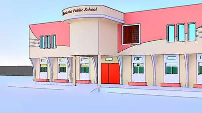 A school design work on existing ground floor, designed based on the name of the school with no additional structural change.
#schooldesign #ElevationDesign