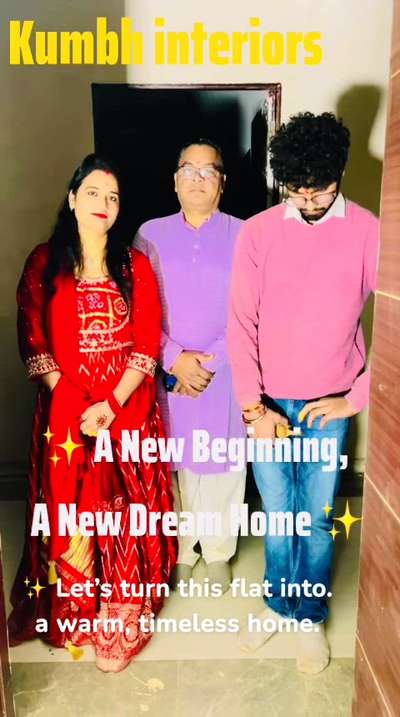 ✨ A New Beginning, A New Dream Home ✨

Today, we proudly begin one more new interior journey.
Heartfelt thanks to Mr. Chawla & the entire Chawla Family for placing their valuable trust in KUMBH INTERIORS.

🏡 Every project is not just work for us,
it’s a responsibility to create a space that reflects
your lifestyle, your dreams, and your future.

Thank you for choosing us to be a part of your beautiful journey.
✨ Let’s turn this flat into a warm, timeless home.

— Team KUMBH INTERIORS
Apartment Interior Specialists #kumbhinteriors #3bhkapartment #apartment_interior