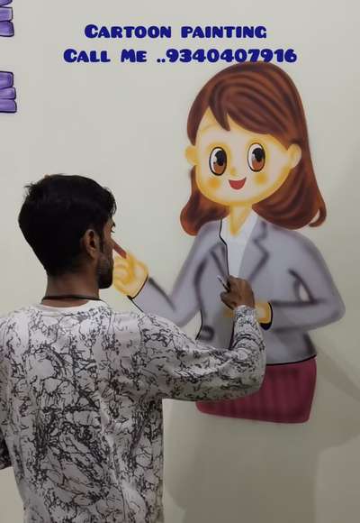 Play school Cartoon painting 🎨🖌️ 

 #WallPainting  #painting  #WallPainting #WallDesigns  #wallart  #wallartdecor  #spraypainting  #WallDecors