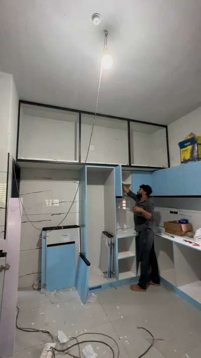 Flexifold kitchen cabinets Thrissur Kerala #flexifold #flexibond #newkitchen #latestkitchendesign #KitchenIdeas  #KitchenCabinet  #WoodenKitchen  #KitchenRenovation