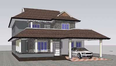 vila  #KeralaStyleHouse  #ElevationDesign