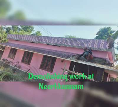 #Demolishing work at Neerkkunnam#9072550574#Vishnu#Alappuzha