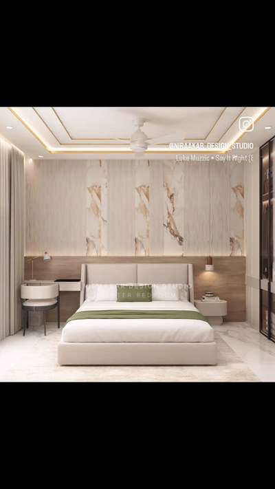 Master Bedroom Design 

Design Courtesy: Nir'Aakar Design Studio 
Led by: Ar. Sarika Aggarwal 
Location: Sector-8, Karnal 

 #MasterBedroom #BedroomDecor #BedroomDesigns #BedroomIdeas #bedroomdesign  #BedroomLighting #trendingbedroomdesigns #LUXURY_INTERIOR #viralreels