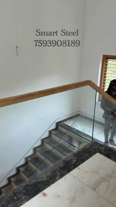 Tuff glass handrail work