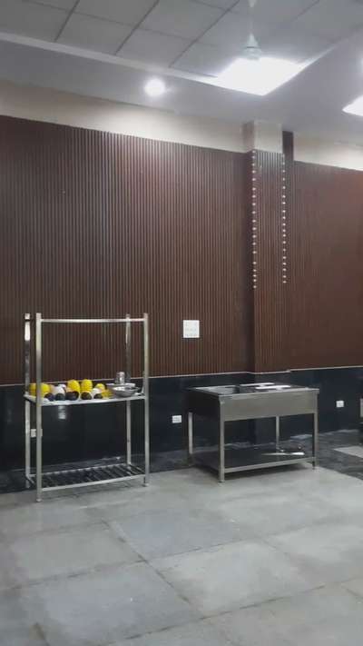 college canteen with materials  work