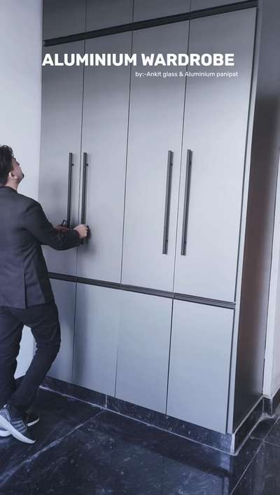 Aluminium wardrobe  #aluminiummodularfurniture