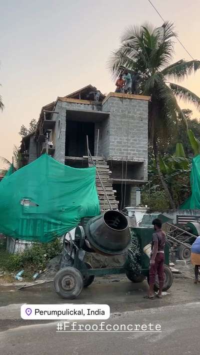 First floor roof concrete @pandalam