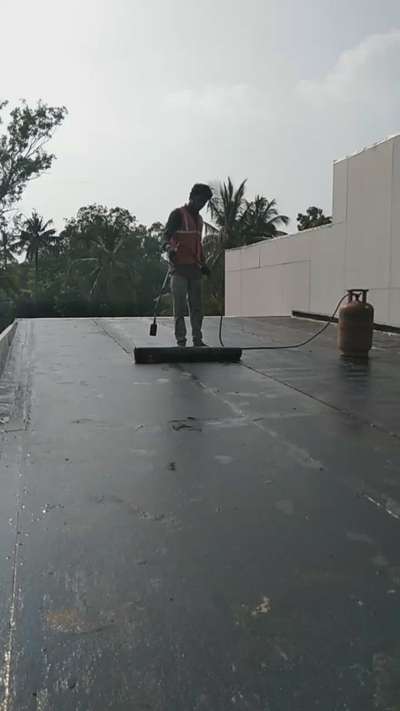 APP MEMBRANE WATERPROOFING ON V BOARD ROOF TOP AT NATTIKA