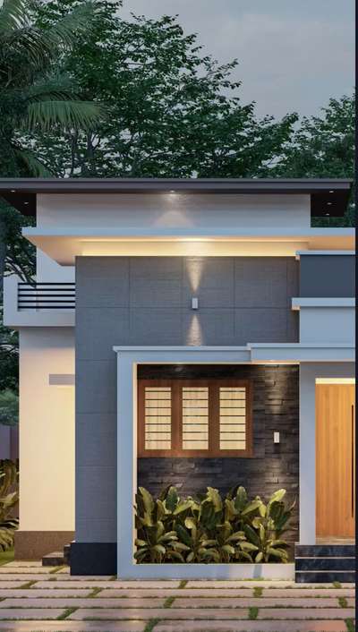 New project design at palakkad 
Area 1000sqft
2Bedroom attached