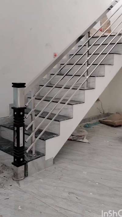 stainless steel handrail simple design #stainless-steel  #StaircaseHandRail  #handrailsteel