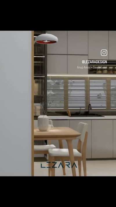 Seamless style meets smart functionality in this modern modular kitchen! We've maximized every inch with sleek cabinetry, integrated appliances, and a cozy dining nook. Swipe through to see the details that make this space a joy to cook and gather in. 
#modularkitchendesign #modernkitchen #interiordesignkerala #kitcheninspiration #smarthome #lezara #functionaldesign  #kitchengoals