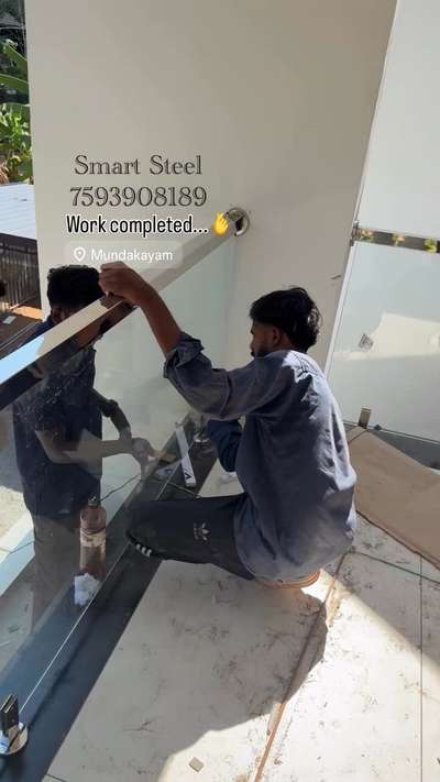 Glass work  #cristal_steel  #tigwelding  #tigwelder  #HouseConstruction  #counstrucation  #constructionsite  #Contractor  #bulding  #homesweethome  #all_kerala  #keralahomeplans  #KeralaStyleHouse  #keralahomestyle  #Kottayam  #mundakayam  #newproject  #fabrication_work  #fabricators  #InteriorDesigner  #intwrior  #InteriorDesigner