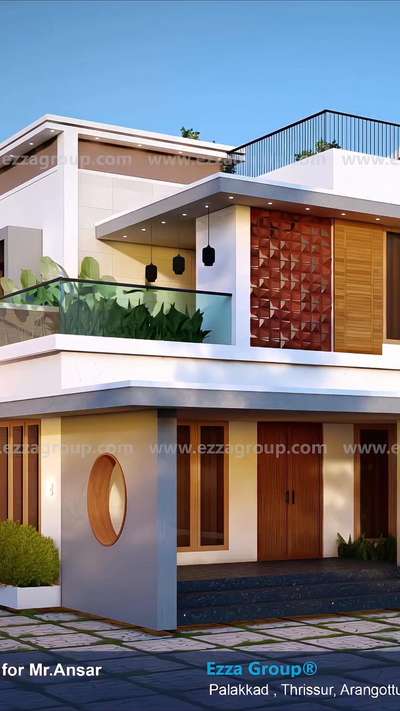Proposed Residential Project for Mr.Ansar
Location: Varavoor, Thrissur
Total Area: 2998Sqft

.
.
#ezzahomes #construction #exterior_Work  #