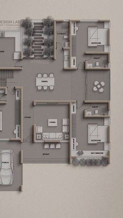 Where design meets soul.
Every corner of this plan tells a story — of space, light, and lifestyle. ✨
From the sunlit bay window to the inviting foyer and the perfectly placed private work-from-home cabin, this isn’t just architecture — it’s crafted living.

A home isn’t just built, it’s designed for moments that matter.
At Sthaayi Design Lab, we don’t draw walls. We shape dreams. 🏡

🛋 3 Spacious Bedrooms
🪟 Natural light optimized
🏠 Work-from-home ready
🚗 Integrated porch & sit-out
🌿 Connection with outdoors

💬 Would you love to live in a home like this? Tag someone you’d build your dream home with.
📩 DM us to bring this vision to life.
🔖 Save this for your future home goals.

👉 Follow @sthaayi_design_lab for more design inspiration.

#DreamHome #HomeDesign #LuxuryLiving #ArchitecturalDesign #FloorPlanGoals #ModernIndianHomes #SthaayiDesignLab #ArchitectureInspiration #HomeIsWhereTheDesignIs #1732