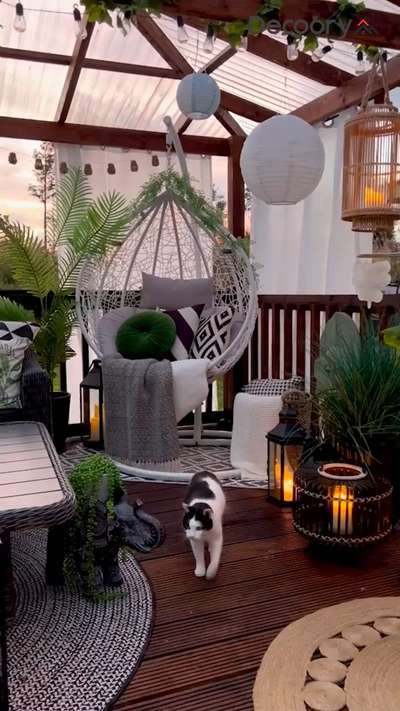 Sofas for the chill, a Swing for the soul. This Balcony is everything.
.
.
#balconydesign #cozycorners #homedecor #outdoorliving #relaxingspace #homeinspo #balconyvibes #balconydecor #modernliving #interiorideas #outdoorliving #balconyinspo #homestyle #cozysetup #designideas #decoory #decooryinteriors