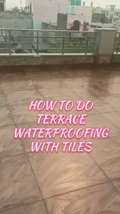 How to do Terrace Waterproofing with Tiles 
#waterproofingspecialists #civilwork #waterproofingsolutions ##ghar #renovation