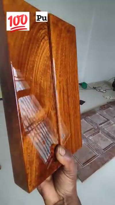 PU polish sample sagwan wooden work