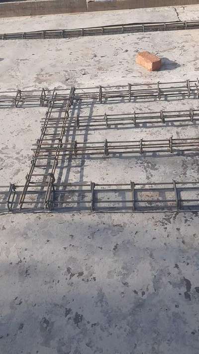 Rebar installation at tower room slab,for pergola