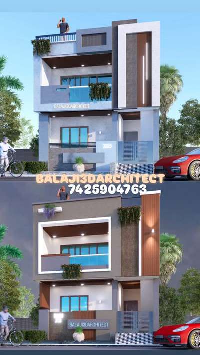 modern House design 25 feet front  #ElevationDesign  #HouseDesigns   #FloorPlans  #frontElevation  #HomeDecor  s