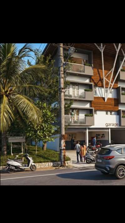 This contemporary apartment design blends warm wooden textures, sculptural tree-branch columns, and open balconies filled with greenery to create a calm urban living experience. Designed to bring light, ventilation, and street connection into everyday life.
A small glimpse of how thoughtful architecture can transform a simple street into a vibrant living space.
What do you think about this design?
#ArchitectureDesign #KeralaArchitecture #ModernArchitecture #ArchitecturalVisualization #ApartmentDesign #UrbanLiving #FacadeDesign #DesignInspiration #ArchViz #ContemporaryArchitecture
