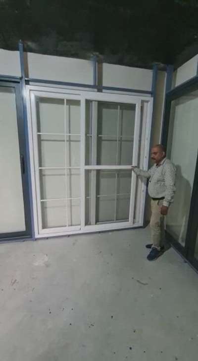 upvc sliding door with mesh