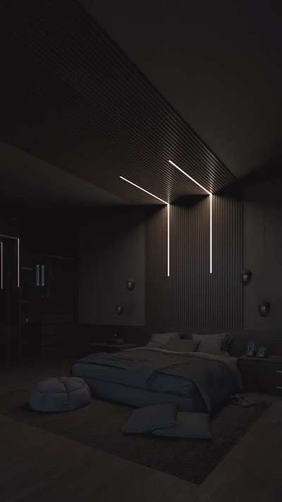 Bedroom Designs
#ModernBedMaking 
#modernceiling
#profilelighting 
#panneling 
#bedpanaling 
#MasterBedroom 
#InteriorDesigner 
#ModularFurnitures 
#modernhome 
#tridentinfrastructures