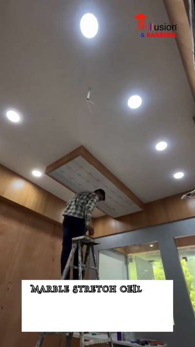 Marble Stretch Ceiling 
Pan India Service Available 
#stretchceiling #InteriorDesigner #HomeDecor #modernspaces #exploremore #viralkolo #trendydesign