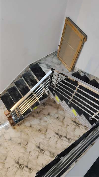 ss# handrail #wood post