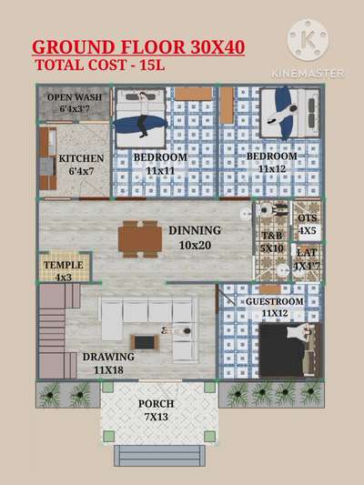 30x40 house plan north facing with vastu | #NorthFacingPlan #homedesigne #HouseDesigns