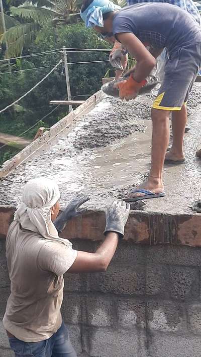 First floor , lintel & sunshade concreting