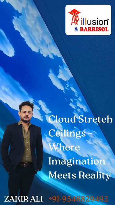 Why settle for an ordinary ceiling, when you can look up and see the sky itself? With Cloud Stretch Ceilings, every glance upward brings the calm of a morning sky and the magic of dreamy nights.
#CreativeInteriors #strechceiling #stretchceilingwallpaper #stretchceilingledlights #interiordesign #illusionbarrisol #PanIndiaServiceAvailable #homedecore #ceilingdesign #luxuryinteriors #transformyourspace