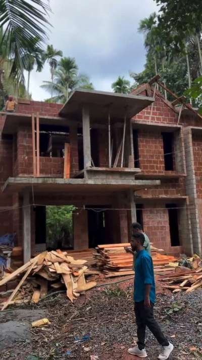 This house, located in Pantalayani -Calicut, is a two-story House. It stands on relatively low ground compared to the road and features four bedrooms. The old house that previously occupied this site was demolished, and the new one was constructed with strong column footings. Videos of the completed house will be uploaded soon.

 #vahabkomath  #kbh  #kannurbudgethome