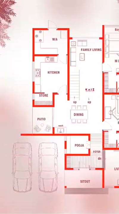 Gf : 1736 sqft
Ff: 934 sqft
House designs🏡