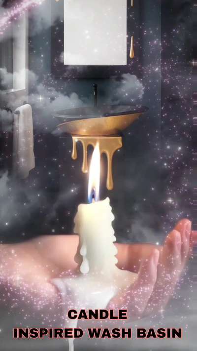 Candle- inspired wash basin from #VERRON powered by #COLSTON