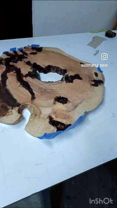 Contact to customise your dream furnitures. One of a kind bespoke centre table made of  #epoxyresin and seasoned natural wood
 #epoxyresintable  #epoxytablekerala  #art  #woodendesign  #interiordesignkerala  #kerala_architecture  #keraladesigns