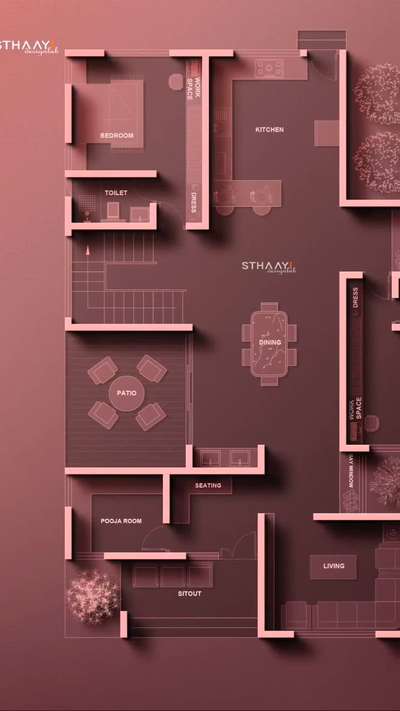 Experience Space Like Never Before – Where Design Meets Functionality. Discover the art of seamless living with @Sthaayi_Design_Lab, where every room flows with purpose and elegance. Step into a world crafted just for you.

Area : 1790 sq.ft