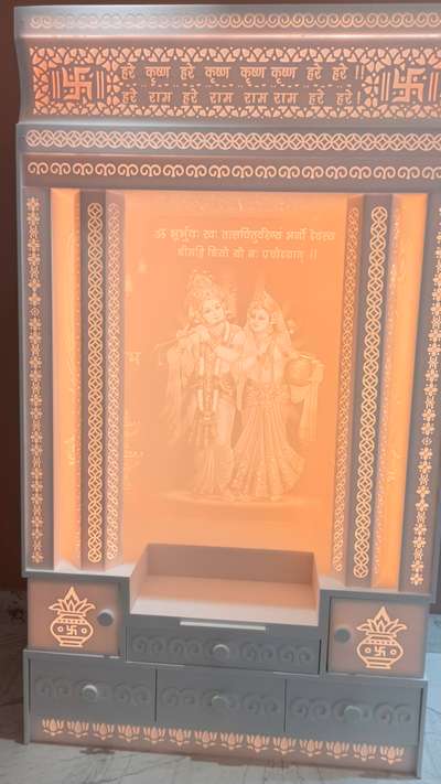 #3d Shree Radhey Krishna Designer Modern Corian Mandir with led lights#Jaldi apne Mandir ka order dijiye#9711785151#